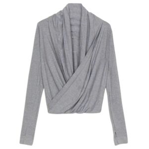 Lululemon Iconic Wrap Heathered Medium Grey Women's 6 Athleisure Athletic Wear